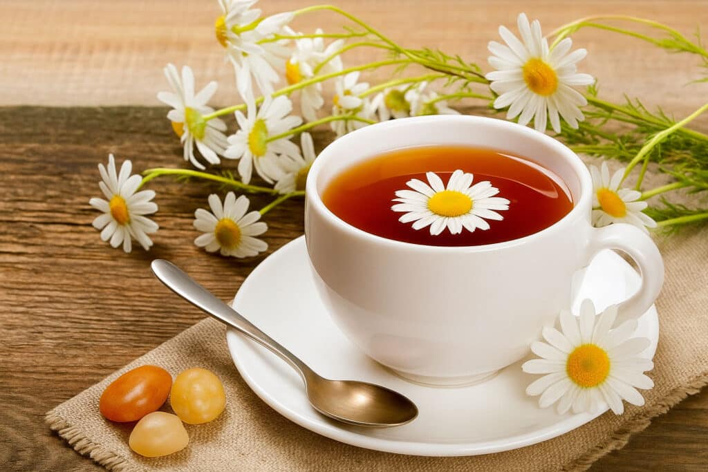دمنوش بابونه برای سرماخوردگی و آرامش اعصاب