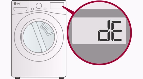 ارور de ماشین لباسشویی ال جی