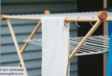 کاملترین راهنمای خرید رخت آویز های آپارتمانی؛ انواع بند رخت آویزی تاشو و آویزی