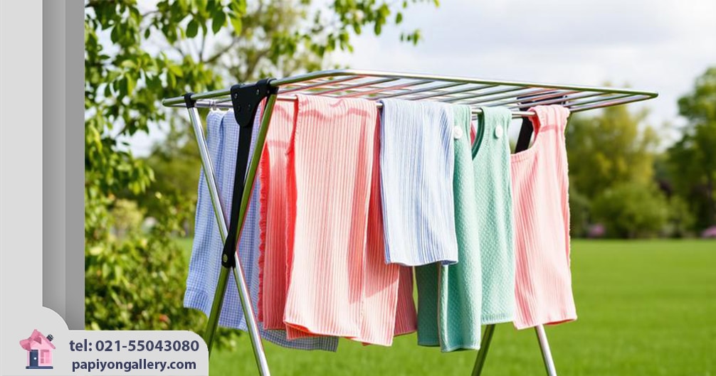 خرید بند رخت و بند رخت استیل از https://papiyongallery.com پاپیون گالری فروشگاه لوازم آشپزخانه