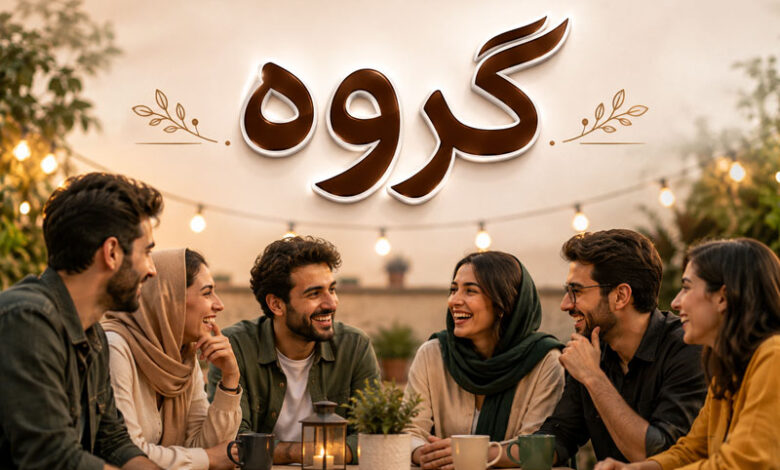 اسم برای گروه خاص، دورهمی، دوستانه، روبیکا با فونت زیبا